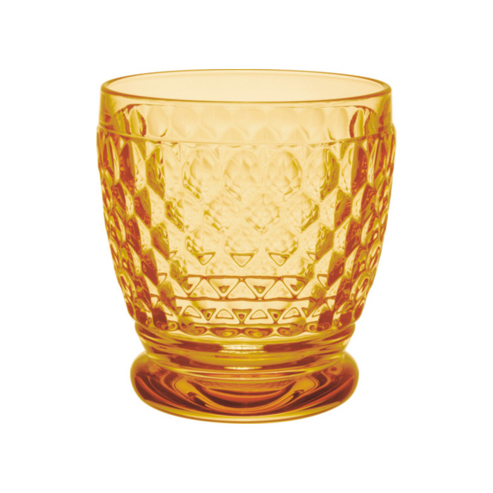 Villeroy & Boch Tasse Boston Saffron Becher gelb 0,2l, Kristallglas