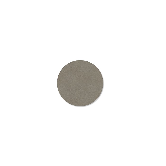 LIND DNA  Glass Mat Circle - Onderzetter 10cm Nupo Flint Grey