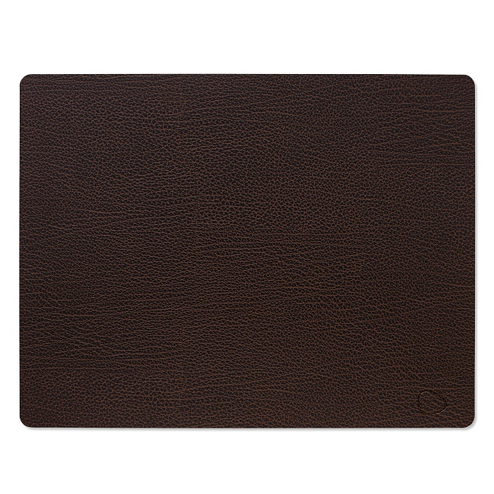 LIND DNA  Dinner Mat Square - Placemat 35x45cm Bull Brown