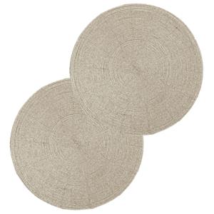 Secret de Gourmet Set van 4x stuks placemats kralen goud 35 cm -