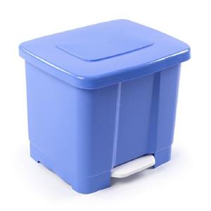 PlasticForte Forte Plastics Pedaalemmer - Blauw - Dubbele Vuilnisbak - 35 Liter