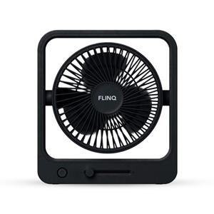 FlinQ Coolcube Tafelventilator -draadloos - Oplaadbaar - Aanpasbare Snelheden - Zwart
