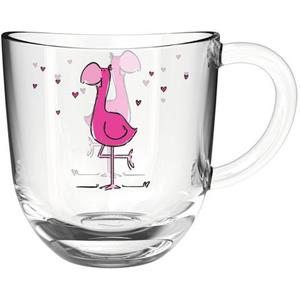 LEONARDO glazenset BAMBINI Flamingo 6er-Set 280 ml (set, 6-delig)