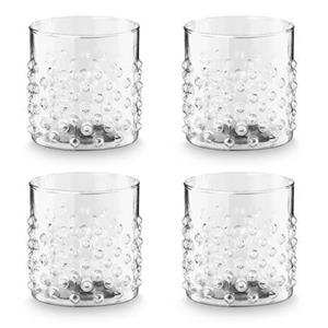 Vtwonen Waterglazen Dots - Glazen - Set van 4 Drinkglazen - 300 ml