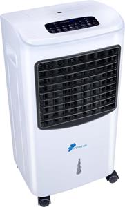 Lifetime Air Luchtkoeler 8L - Aircooler met Afstandsbediening - Luchtcirculatie 463m³/h - Makkelijk te Verplaatsen - 3 Snelheden - 65dB - Digitaal LED-Display - Wit