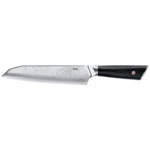 Vega Santoku mes Aurora; Lemmetlengte 18 cm, 33 cm (L); zwart