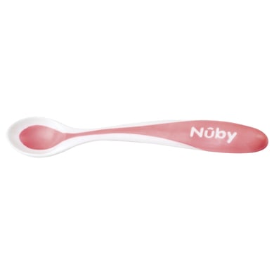 Nuby Nûby Hot Safe warmtesensor lepel set van 4 vanaf 3 maanden in roze