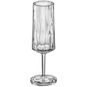 Koziol Champagneglas Flute Club No. 14 Superglas; 180ml, 6.6x20.2 cm (ØxH); transparant; 0.1 l vulstreepje, 70 stuk / verpakking