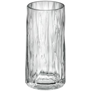 Koziol Drinkglas Highball Club No. 8 Superglas II; 400ml, 7.5x14.8 cm (ØxH); lichtgrijs/transparant; 0.3 l vulstreepje, 12 stuk / verpakking