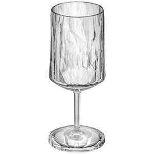 Koziol Wijnglas Classic Wine Club No. 4 Superglas II; 410ml, 8.5x20.5 cm (ØxH); lichtgrijs/transparant; 0.3 l vulstreepje, 8 stuk / verpakking