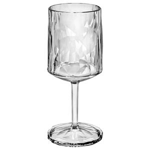 Koziol Wijnglas Classic Wine Club No. 9 Superglas II; 250ml, 7.6x17.2 cm (ØxH); lichtgrijs/transparant; 0.2 l vulstreepje, 12 stuk / verpakking