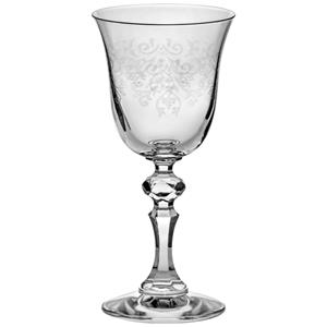 Krosno Witte wijnglas Krista Deco; 150ml, 8x16.8 cm (ØxH); transparant; 6 stuk / verpakking