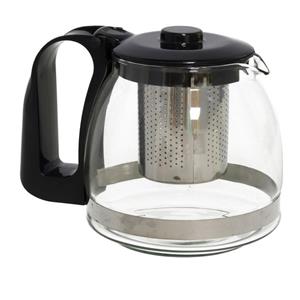 Gerimport Glazen theepot 700 ml met filter/infuser en handvat -