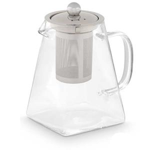 Vivalto Design Theepot - 800 ml - glas - transparant - deksel/handvat/infuser -