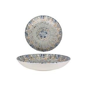 Bonna Diep bord - Luca Mosaic - Porselein - 23 cm (1000cc) - set van 6