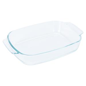 Excellent Houseware Ovenschaal van glas - ovaal - 2 Liter - 30 x 20 x 6 cm - vaatwasser bestendig -