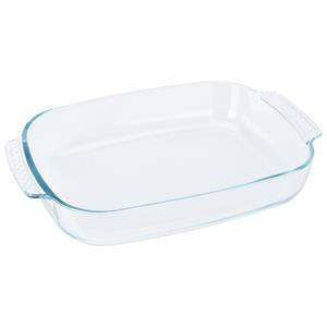 Excellent Houseware Ovenschaal van glas - ovaal - 3.8 Liter - x 25 x 6,5 cm - vaatwasser bestendig -