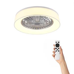 Cool Breeze Plafondventilator Demi Met Verlichting - Ø47cm - 3 Snelheden - Afstandsbediening - Wit