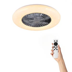 Cool Breeze Plafondventilator Sil Met Verlichting - Ø59cm - 3 Snelheden - Afstandsbediening - Chroom