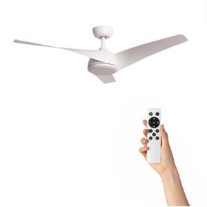 Cool Breeze Plafondventilator Ebba Zonder Verlichting - Ø132cm - 6 Snelheden - Afstandsbediening - Wit