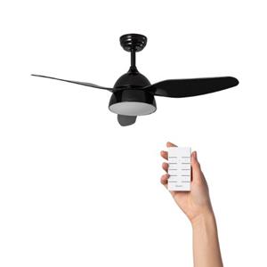 Ventiluxe Plafondventilator Tibbe Met Verlichting - Ø132cm - 6 Snelheden- Afstandsbediening - Zwart