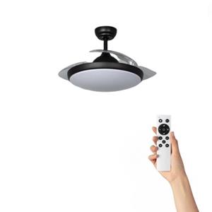 Ventiluxe Plafondventilator Alexia Met Verlichting - Ø106cm - 6 Snelheden- Afstandsbediening - Zwart