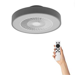 Ventiluxe Plafondventilator Sascha Met Verlichting - Ø55cm - 6 Snelheden- Afstandsbediening - Grijs