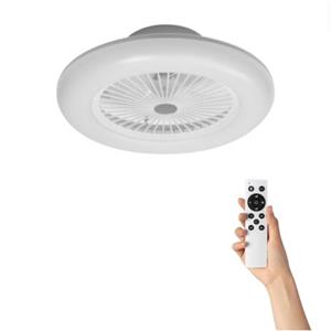 Ventiluxe Plafondventilator Jakob Met Verlichting - Ø59cm - 6 Snelheden- Afstandsbediening - Wit