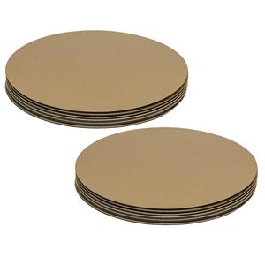 Secret de Gourmet Onderzetters voor glazen - 12x stuks - metallic goud - metaal - 10 x 10 cm -