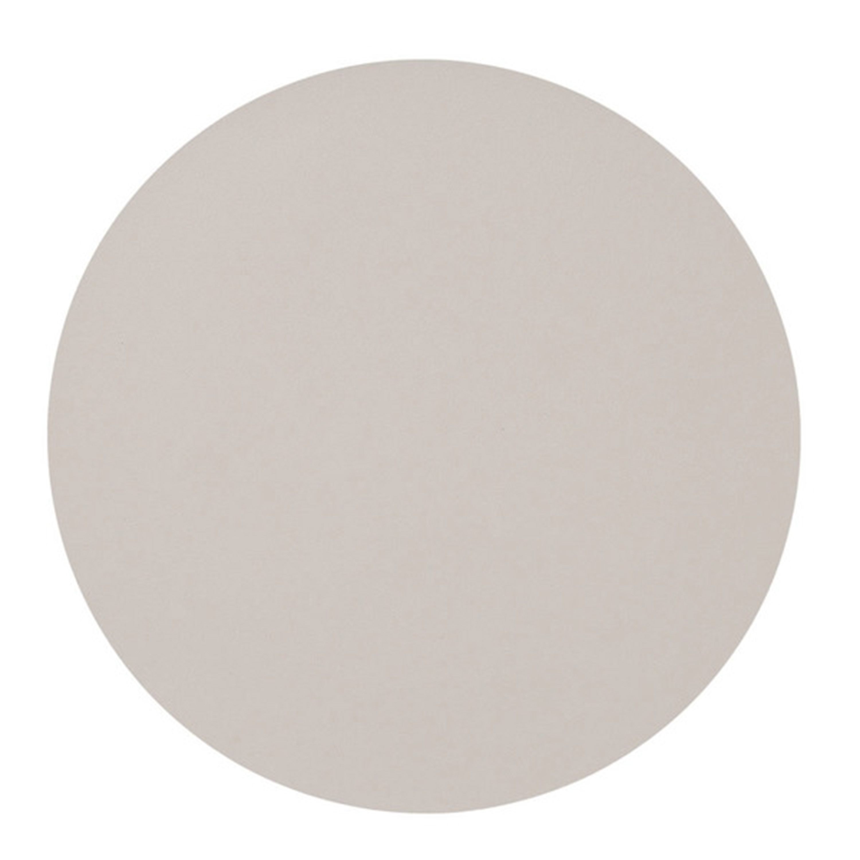 Zeller Placemats - lederlook - taupe - rond - cm - tafel dekken - onderleggers -