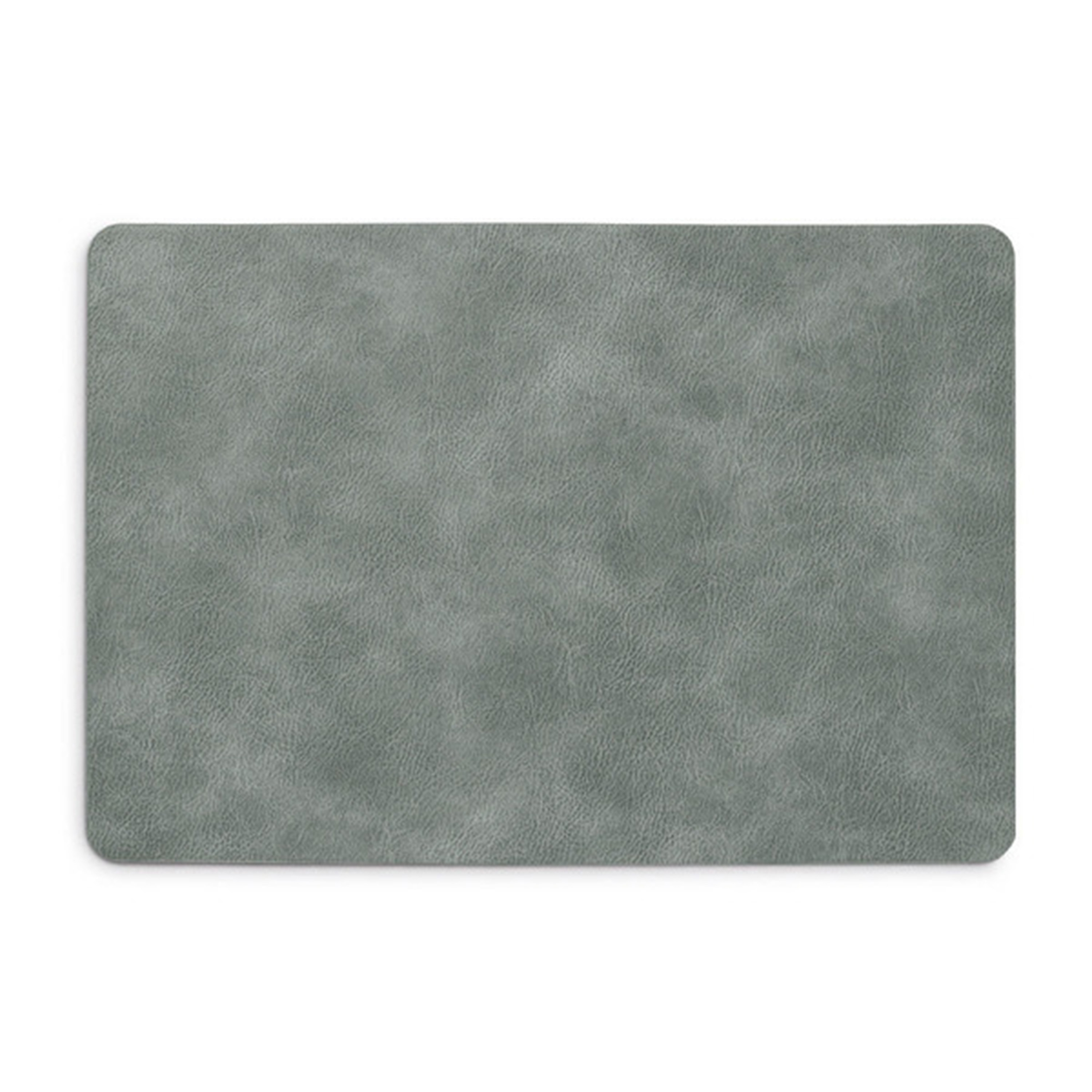 Zeller Placemats - lederlook - grijs - x 30 cm - tafel dekken - onderleggers -