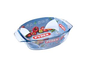 Pyrex IRRESISTIBLE Ovale Braadslede Glas Met Greep 35 X 24x6 Cm 2,8L