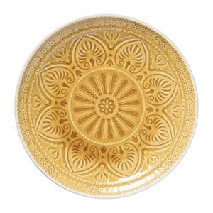 Xenos Dinerbord Yasmine - okergeel - 25.5 cm