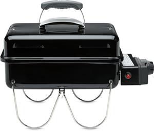 Weber Go-Anywhere Gas Barbecue - 41x26 cm - Roestvrijstalen branders - Gasregelkop - Incl. deksel