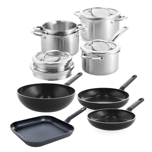 BK Cookware BK Twist voordeel Pannenset RVS edelstaal 8 delig easy