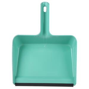 Urban Living Vuil opvang blik - kunststof - met rubber strip - 30 x cm - mintgroen - stofblik - large -