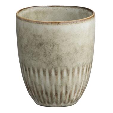 Leen Bakker Mok Bodhi - beige stoneware - Ø7 cm