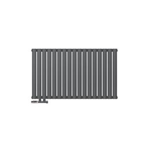 LuxeBath Ml-design Ovale Dubbellaagse Design Radiator - Niet Elektrisch - 1020 X 600 Mm - Antraciet