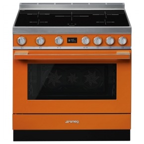 Smeg CPF9IPOR Inductie fornuis Oranje