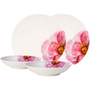 Villeroy & Boch Servies Roos Garden (set, 4-delig)