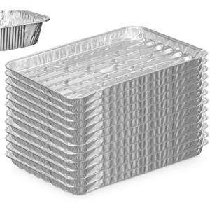 Kinvara BBQ/barbecue rooster grill - aluminium trays - 12x - open structuur - x 23 cm -