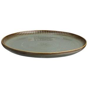 Leen Bakker Dinerbord Camille - Groen - Stoneware - Ø25,5 cm