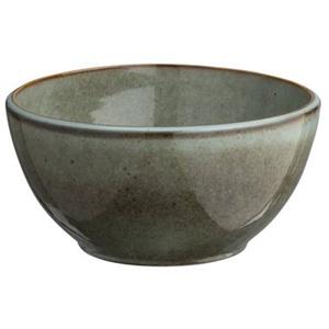 Leen Bakker Saladeschaal Emma - Groen/Bruin - Stoneware - Ø22,5 cm