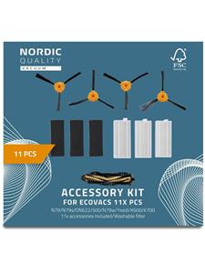 Nordic Quality Robotstofzuiger 11 Pcs Kit Ecovacs