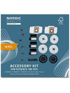 Nordic Quality Robotstofzuiger 18 Pcs Kit Ecovacs