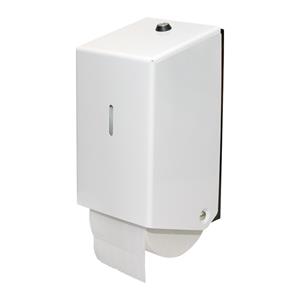 MTS Euro Products Euro Products | Toiletpapierdispenser | Doprollen | Gemoffeld staal | Wit