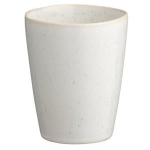 Leen Bakker Mok Esti wit stoneware 8,5xØ7,5 cm