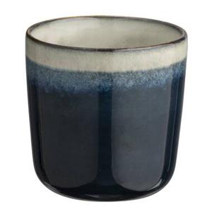 Leen Bakker Mok Dorean blauw stoneware 8,5xØ8 cm