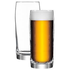 LAV Bierglazen - 2x - 380 ml/0,38L - stevig glas - Stijlvolle glazen -