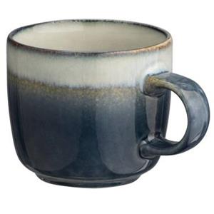 Leen Bakker Mok Dorean blauw stoneware met oor 255 ml 9,5xØ10 cm